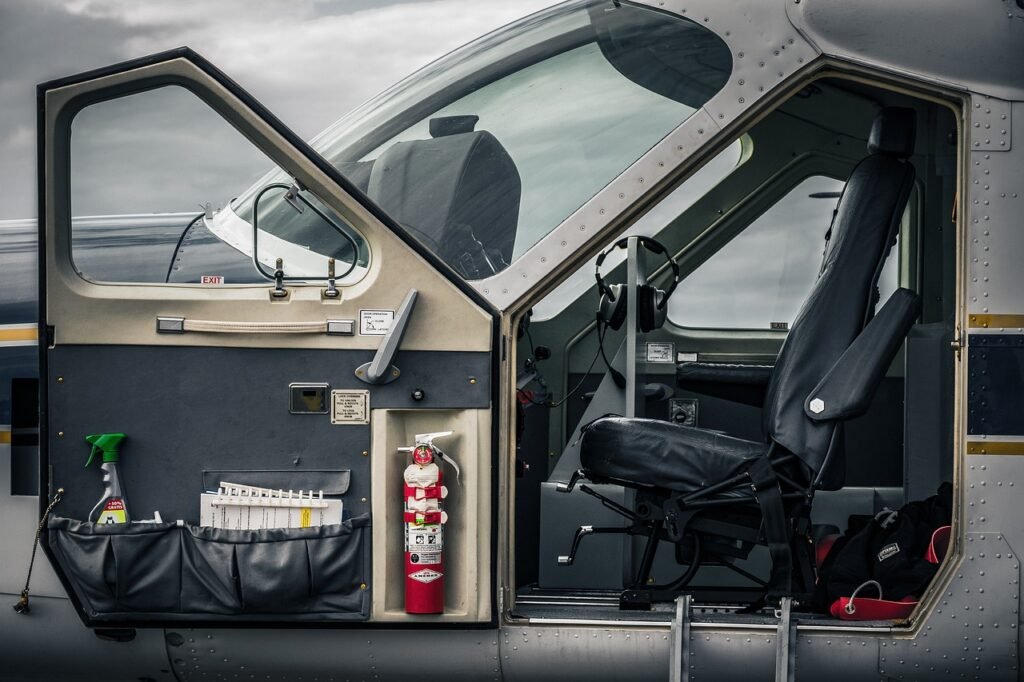 cockpit, plane, fire extinguisher-2324610.jpg